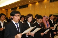 photo at the latest graduation ceremony (farewell song in chorus)