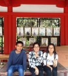 photo at the latest summer excursion to Shigaraki and Osaka (at Omi Shrine)