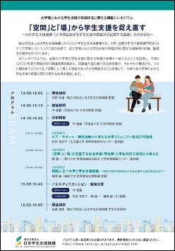 シンポジウムのご案内（裏）