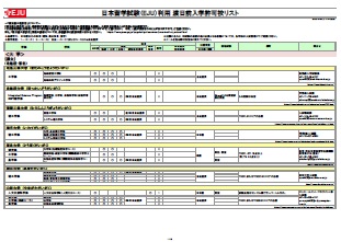 日本留学試験（EJU）利用 渡日前入学許可校リストの画像