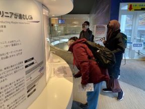 リニア見学センターでの様子