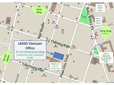 JASSOベトナム事務所地図