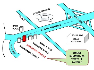 インドネシア事務所地図